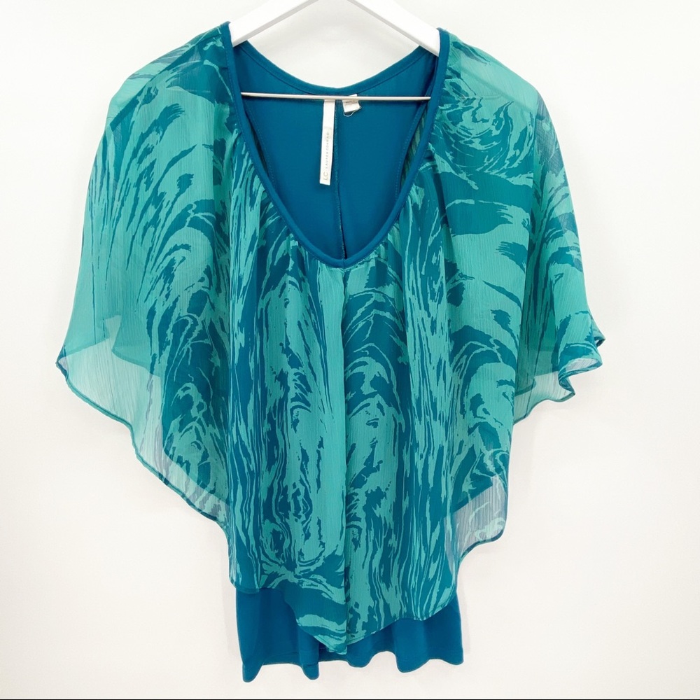 LC Lauren Conrad Layered Petal Design Top